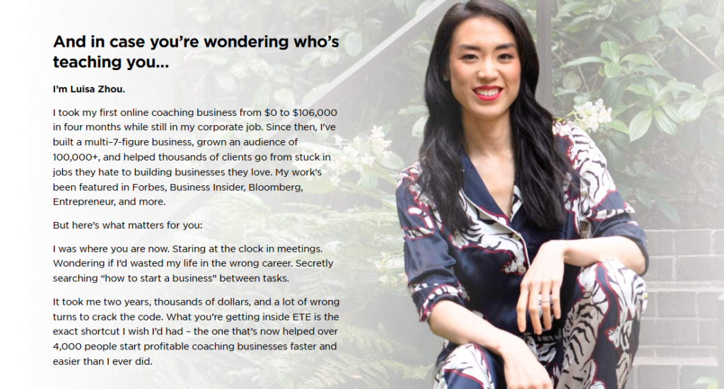 Luisa Zhou – Employee To Entrepreneur