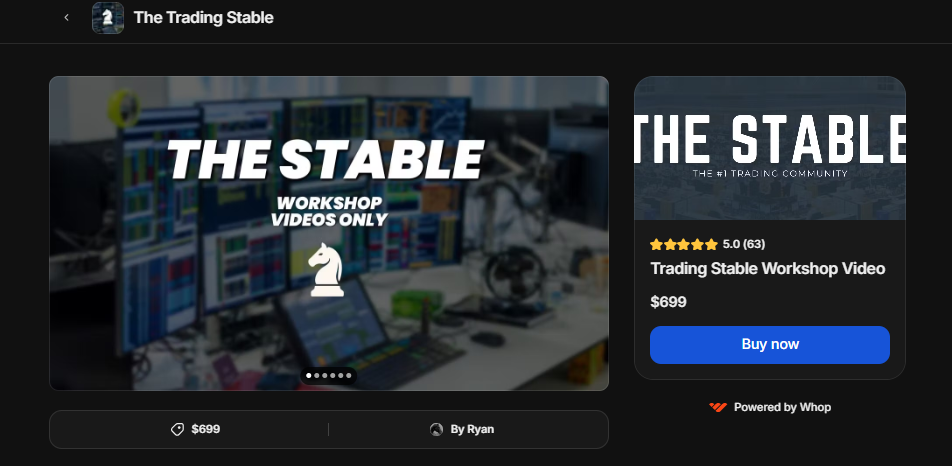 Ryan - Trading Stable Workshop Video