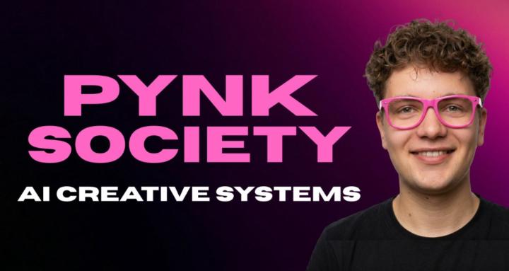 Mr Pynk - PYNK Society - AI Creative Lab course dashboard and AI-powered creative workflow training.