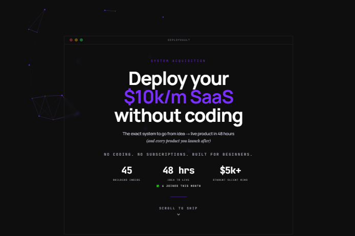 DEPLOY VAULT – Launch Protocol