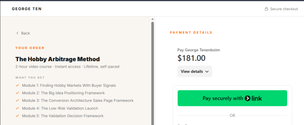 George Ten – Hobby Arbitrage Method