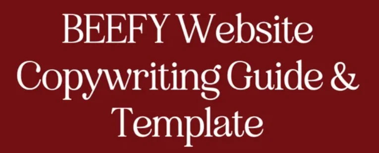 Jemilla Mills-Smith – The BEEFY Website Copywriting Guide & Template
